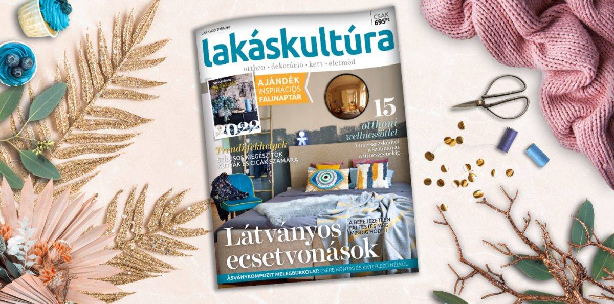 2022 januári Lakáskultúra magazin borító