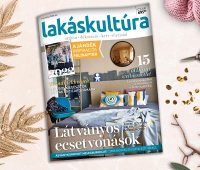 2022 januári Lakáskultúra magazin borító