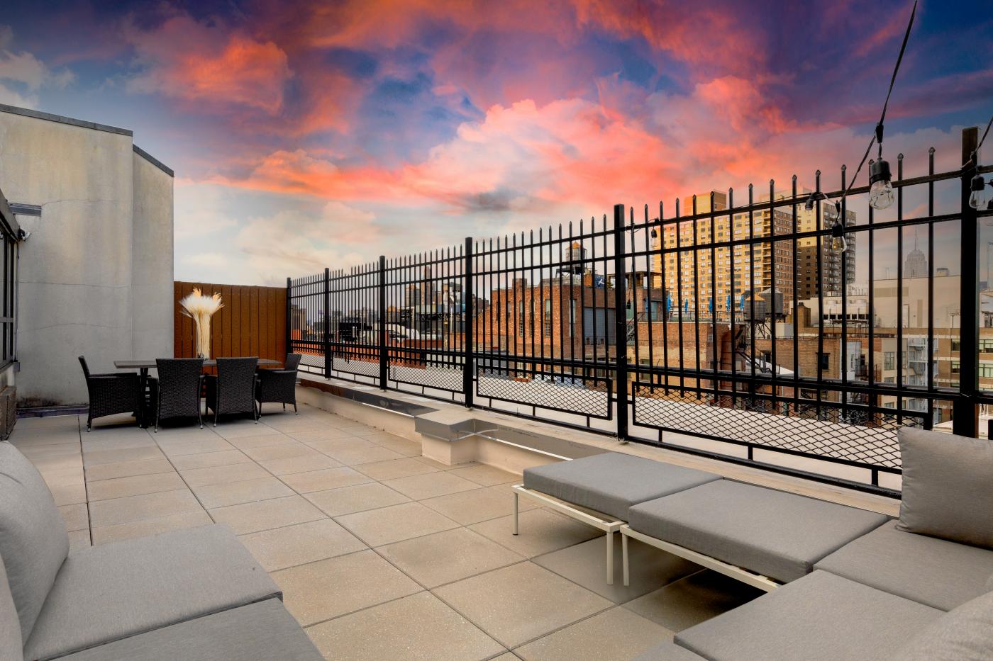 penthouse lakás new york terasz