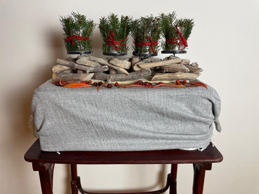 adventi asztaldísz